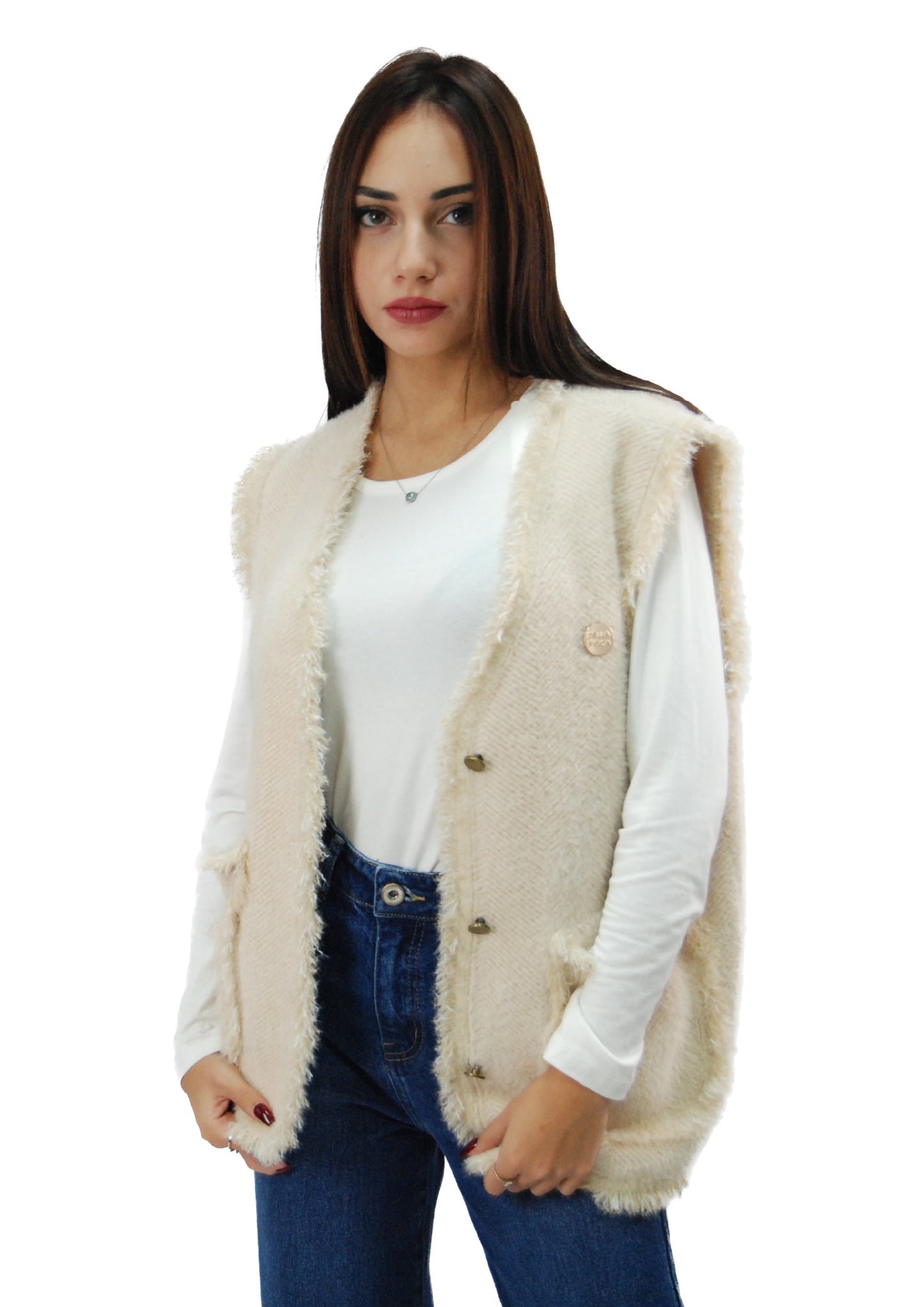 Gilet con frange